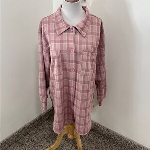 🧤 NWT if She Loves Quincy Plaid Oversized Shirt